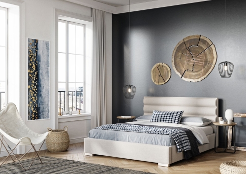 Łóżko tapicerowane Quaddro Level - New Design 