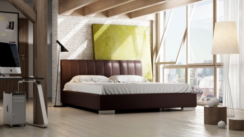 Łóżko tapicerowane Naomi Lux, New Design w salonie Świat Sypialni Piaseczno