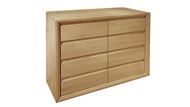 komoda 4/4_Komoda 4/4 drewniane, szerokość 90cm, OLCHA lub DĄB - Ekodom