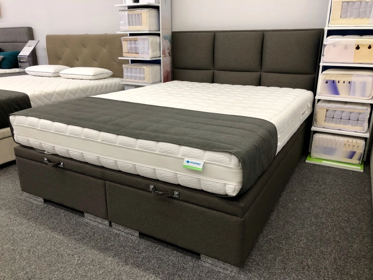 Łóżko kontynentalne Quaddro Plus z pojemnikiem - New Design w salonie Świat Sypialni Piaseczno