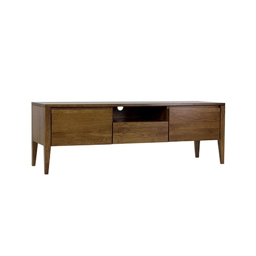 Szafka RTV drewniana RV 335 RETRO Dębowa - Drewmax 