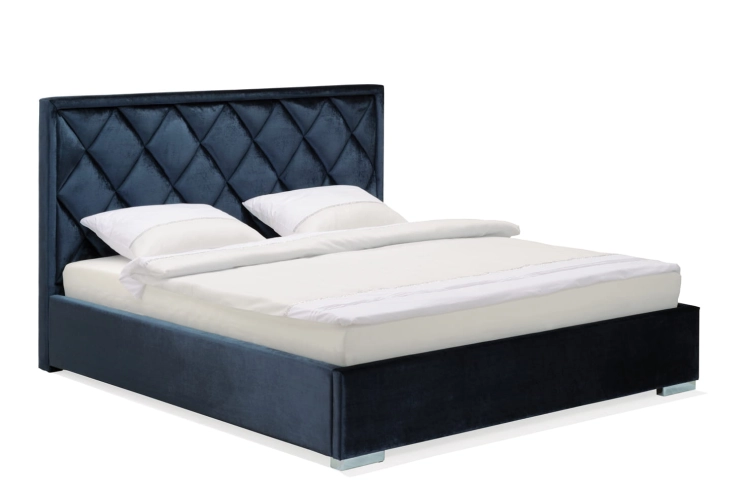 Łóżko Premium 22, zagłówek Caro, romby na zagłówku New Elegance w Świat Sypialni Piaseczno