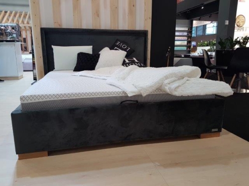 Łóżko tapicerowane Momiko (z pojemnikiem lub bez pojemnika) - Hilding 