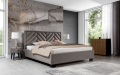 Łóżko Premium 77 w jodełkę, za główek w jodłę, jodełka New Elegance 160x200