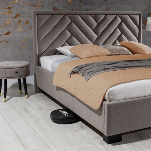 Łóżko Premium 77 w jodełkę, za główek w jodłę, jodełka New Elegance 160x200