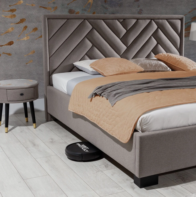 Łóżko Premium 77 w jodełkę, za główek w jodłę, jodełka New Elegance 160x200