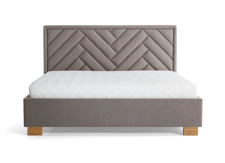 Łóżko Premium 77 w jodełkę, zagłówek w jodłę, jodełka New Elegance w Świat Sypialni Piaseczno