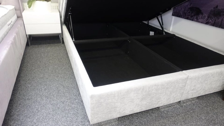 Łóżko kontynentalne Quaddro Plus z pojemnikiem - New Design w salonie Świat Sypialni Piaseczno
