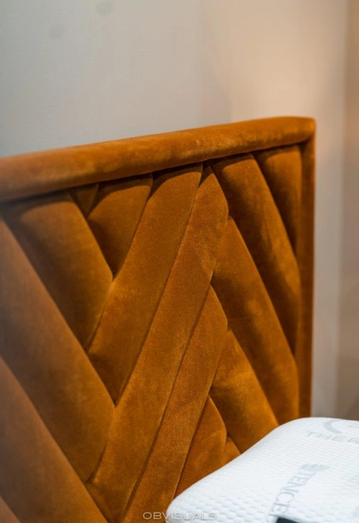 Łóżko Premium 77 w jodełkę, zagłówek w jodłę, jodełka New Elegance w Świat Sypialni Piaseczno