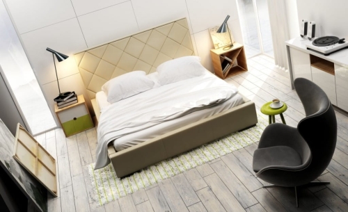 Łóżko tapicerowane Quaddro Caro - New Design w salonie Świat Sypialni Piaseczno