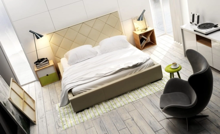 Łóżko tapicerowane Quaddro Caro - New Design w salonie Świat Sypialni Piaseczno