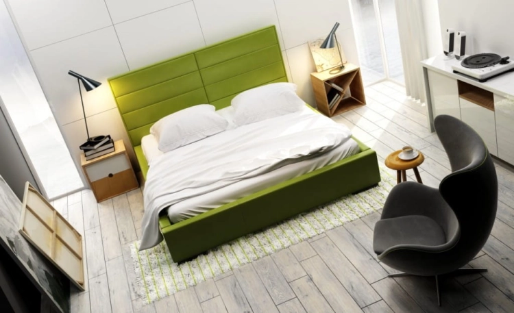 Łóżko tapicerowane Quaddro Double - New Design w Świat Sypialni Piaseczno