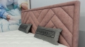 Łóżko Premium 77 w jodełkę, zagłówek w jodłę, jodełka New Elegance w Świat Sypialni Piaseczno, Fargotex Zoya 160x200