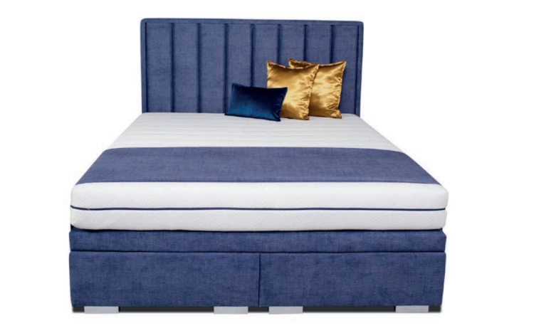 Łóżko Oliviero  - Bed Design, kontynent na nogach z pojemnikiem na pościel. Do zamówienia wielkość 120/200, 140/200, 160/200, 180/200 lub 200/200cm