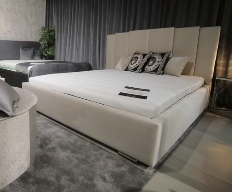 Łóżko ENZO  tapicerowane / ramowe - Bed Design w Świat Sypialni Piaseczno