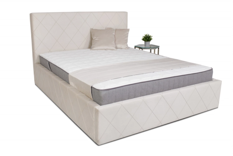 Łóżko ALESSIO TAPICEROWANE / ramowe (z pojemnikiem lub bez pojemnika) - Bed Design w Świat Sypialni Piaseczno