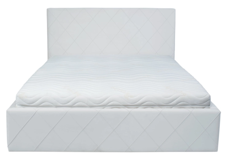 Łóżko ALESSIO TAPICEROWANE / ramowe (z pojemnikiem lub bez pojemnika) - Bed Design w Świat Sypialni Piaseczno