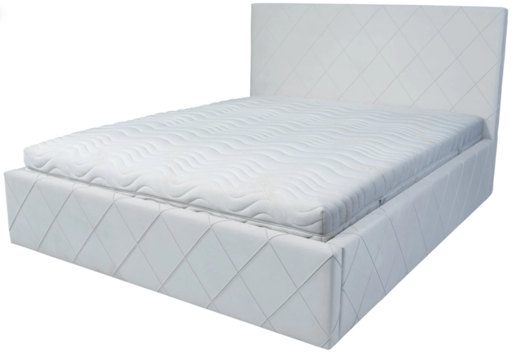 Łóżko ALESSIO TAPICEROWANE / ramowe (z pojemnikiem lub bez pojemnika) - Bed Design w Świat Sypialni Piaseczno