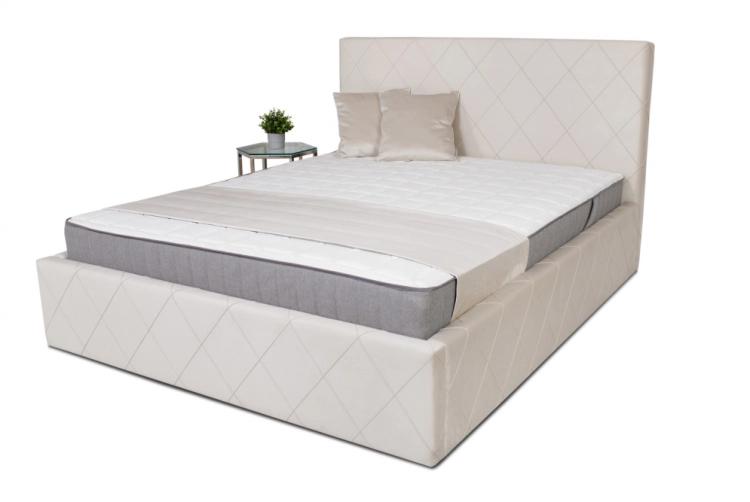 Łóżko ALESSIO TAPICEROWANE / ramowe (z pojemnikiem lub bez pojemnika) - Bed Design w Świat Sypialni Piaseczno