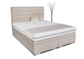 Łóżko Biaggio kontynentalne z dużym pojemnikiem na pościel / schowkiem / poziome pasy na zagłówku - Bed Design w Świat Sypialni Piaseczno rozmiary 140/200; 160/200 ; 180/200 ; 200/200 ; 140x/200 ; 160x200 ; 180x200 ; 200x200