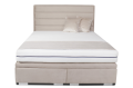 Łóżko Biaggio kontynentalne z dużym pojemnikiem na pościel / schowkiem / poziome pasy na zagłówku - Bed Design w Świat Sypialni Piaseczno rozmiary 140/200; 160/200 ; 180/200 ; 200/200 ; 140x/200 ; 160x200 ; 180x200 ; 200x200
