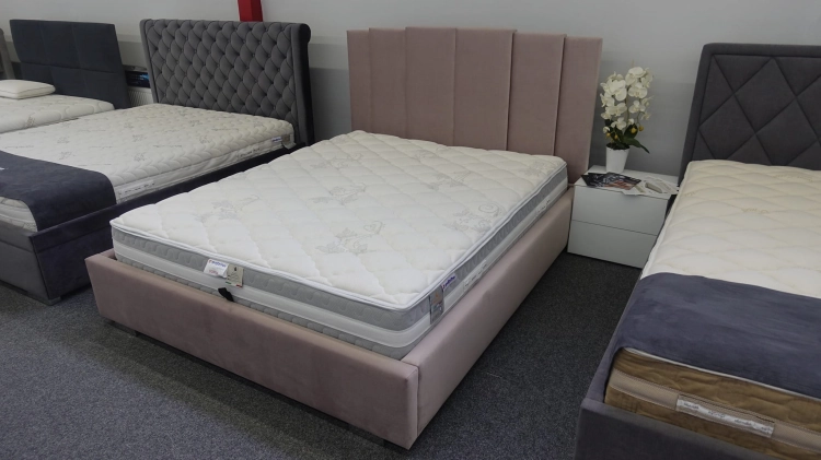 Łóżko ENZO  tapicerowane / ramowe - Bed Design w Świat Sypialni Piaseczno