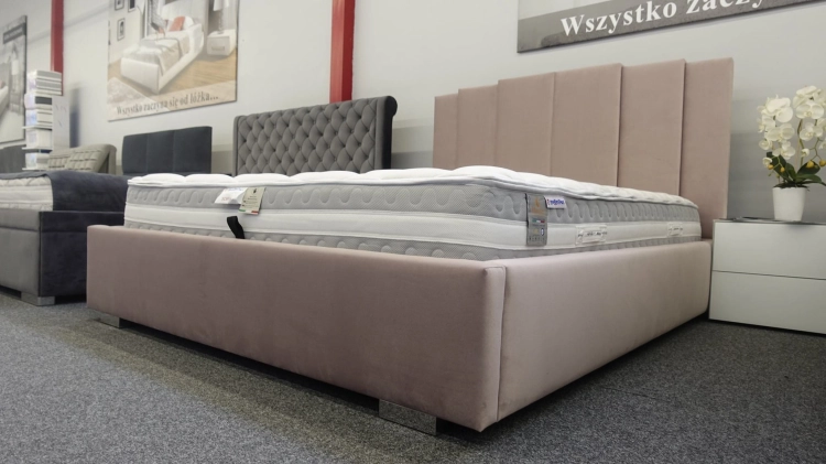 Łóżko ENZO  tapicerowane / ramowe - Bed Design w Świat Sypialni Piaseczno