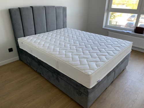 Łóżko ENZO  kontynentalne (z pojemnikiem lub bez pojemnika) - Bed Design 