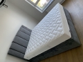 Łóżko ENZO  kontynentalne (z pojemnikiem lub bez pojemnika) - Bed Design  - Zdjęcie 4