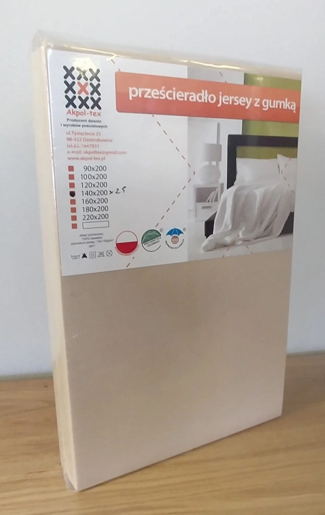 Prześcieradło Jersey AkpolTex, kolor 06 / Świat Sypialni Piaseczno