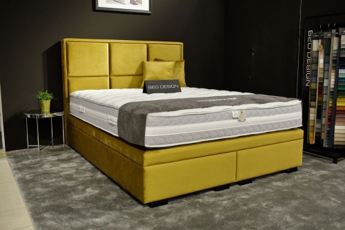 Łóżko ROCCO Kontynentalne (z pojemnikiem lub bez pojemnika) - Bed Design 
