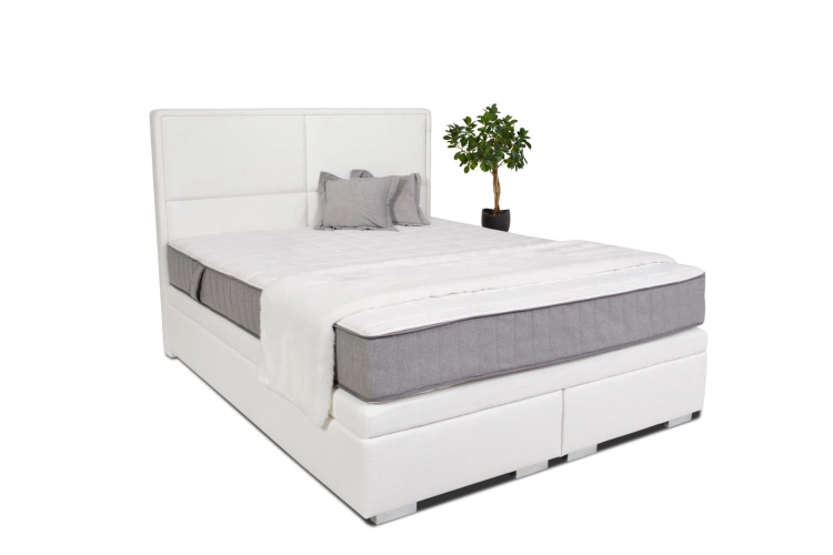 Łóżko LEONE Kontynentalne (z pojemnikiem lub bez pojemnika) - Bed Design w Świat Sypialni Piaseczno