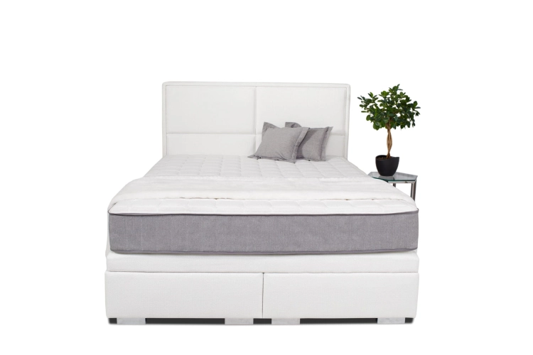 Łóżko LEONE Kontynentalne (z pojemnikiem lub bez pojemnika) - Bed Design w Świat Sypialni Piaseczno