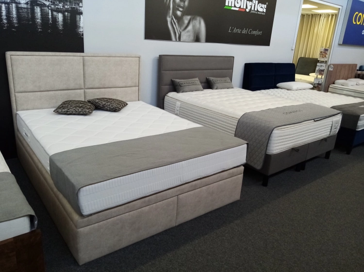 Łóżko LEONE Kontynentalne (z pojemnikiem lub bez pojemnika) - Bed Design w Świat Sypialni Piaseczno