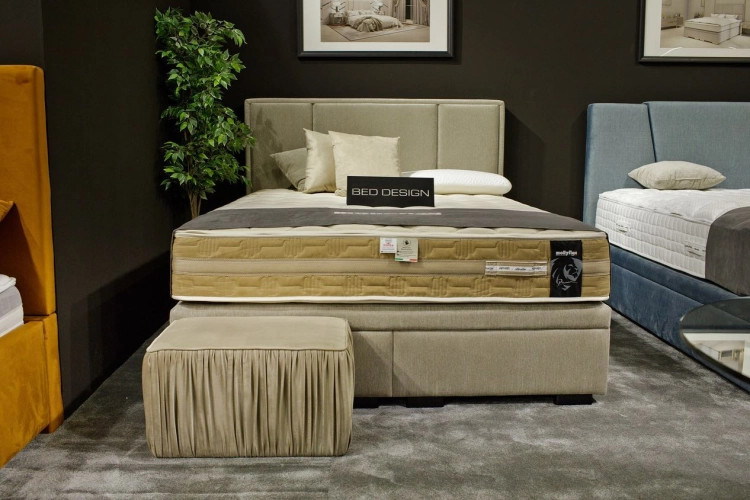 Łóżko CRISTIANO Kontynentalne firmy Bed Design, łóżko kontynentalne z pojemnikiem na pościel lub bez pojemnika w Świat Sypialni Piaseczno