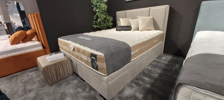 Łóżko CRISTIANO Kontynentalne firmy Bed Design, łóżko kontynentalne z pojemnikiem na pościel lub bez pojemnika w Świat Sypialni Piaseczno