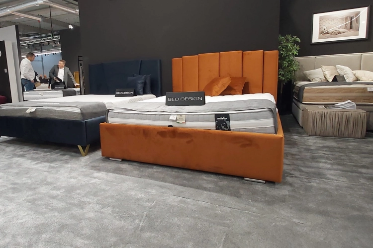 Łóżko ENZO  tapicerowane / ramowe - Bed Design w Świat Sypialni Piaseczno