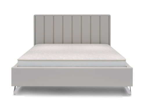 Łóżko OLIVIERO  tapicerowane light  (z pojemnikiem lub bez pojemnika) - Bed Design w Świat Sypialni Piaseczno