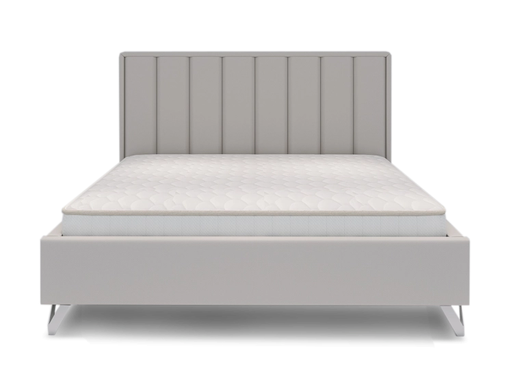 Łóżko OLIVIERO  tapicerowane light  (z pojemnikiem lub bez pojemnika) - Bed Design w Świat Sypialni Piaseczno