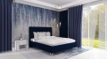 Łóżko OLIVIERO  tapicerowane light  (z pojemnikiem lub bez pojemnika) - Bed Design w Świat Sypialni Piaseczno