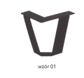 wzór nr. 01, noga metalowa, wysokość 13cm do Łóżek Bed Design, wersja Light