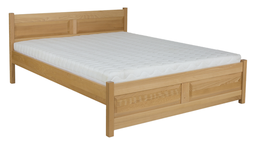 Łóżko bukowe, LK 109 Drewmax, lite drewno, 80x200, 90x200, 100x200, 120x200, 140x200, 160x200, 180x200, 200x200, Piaseczno Puławska 48, buk naturalny