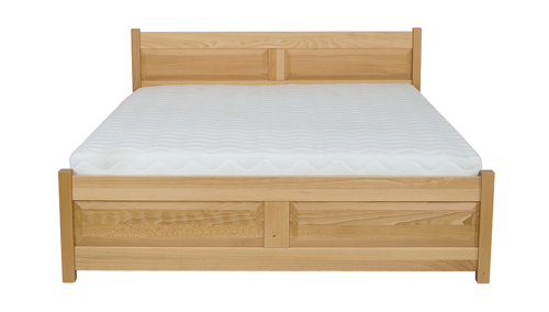 Łóżko bukowe, LK 109 Drewmax, lite drewno, 80x200, 90x200, 100x200, 120x200, 140x200, 160x200, 180x200, 200x200, Piaseczno Puławska 48, buk naturalny