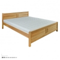 Łóżko bukowe, LK 109 Drewmax, lite drewno, 80x200, 90x200, 100x200, 120x200, 140x200, 160x200, 180x200, 200x200, Piaseczno Puławska 48, buk naturalny