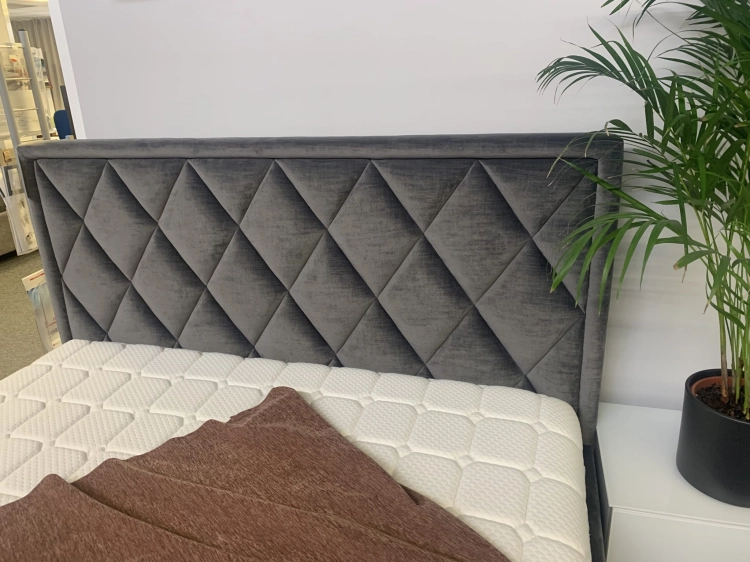 Łóżko Premium 22, zagłówek Caro, romby na zagłówku New Elegance w Świat Sypialni Piaseczno
