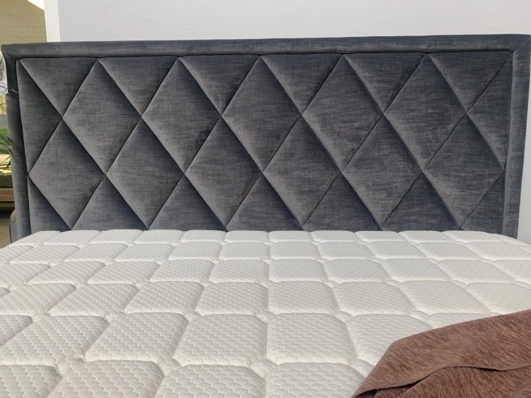 Łóżko Premium 22, zagłówek Caro, romby na zagłówku New Elegance w Świat Sypialni Piaseczno