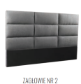 zagłówek 2 do łóżka Oslo Plus  - pojemnik, Łóżko OSLO PLUS z litego drewna olchowego lub dębowego, wezgłowie tapicerowane nr. 2  materiały Fargotex, łóżko z pojemnikiem i stelażem, firma Ekodom, Warszawa, Piaseczno Puławska 48, sypialnie, materace