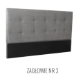 zagłówek nr. 3 do łóżka Oslo Plus  - pojemnik, Łóżko OSLO PLUS z litego drewna olchowego lub dębowego, wezgłowie tapicerowane nr. 3  materiały Fargotex, łóżko z pojemnikiem i stelażem, firma Ekodom, Warszawa, Piaseczno Puławska 48, sypialnie, materace