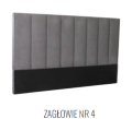 Zagłówek nr. 4 do łóżka Oslo Plus  - pojemnik, Łóżko OSLO PLUS z litego drewna olchowego lub dębowego, wezgłowie tapicerowane nr. 4,  materiały Fargotex, łóżko z pojemnikiem i stelażem, firma Ekodom, Warszawa, Piaseczno Puławska 48, sypialnie, materace