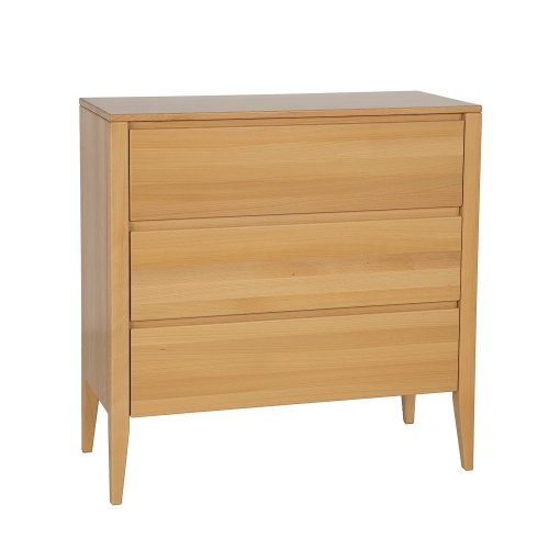 Komoda drewniana KD 437 RETRO Bukowa z szufladami - Drewmax 